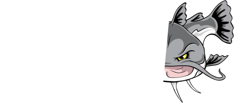 SMN Fishing — logo com mascote surubim, vestuário técnico de pesca